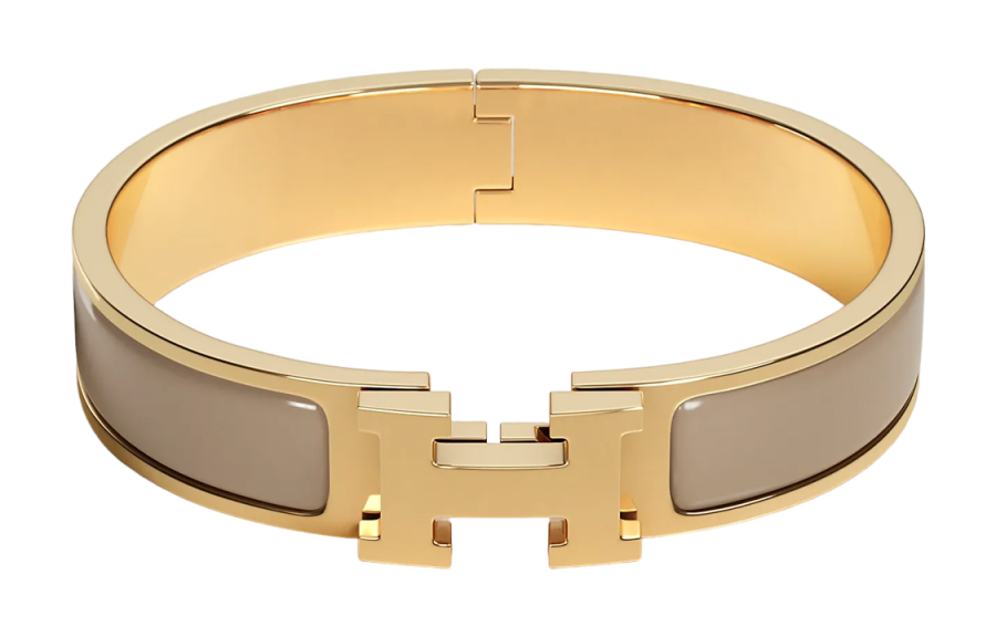 HERMES HERMES Clic H Enamel Bangles Women's