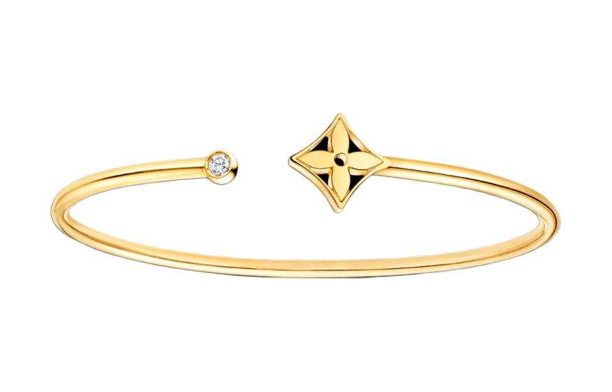 LOUIS VUITTON Oui Vuitton Idylle Blossom Twist Bracelet Yellow Gold