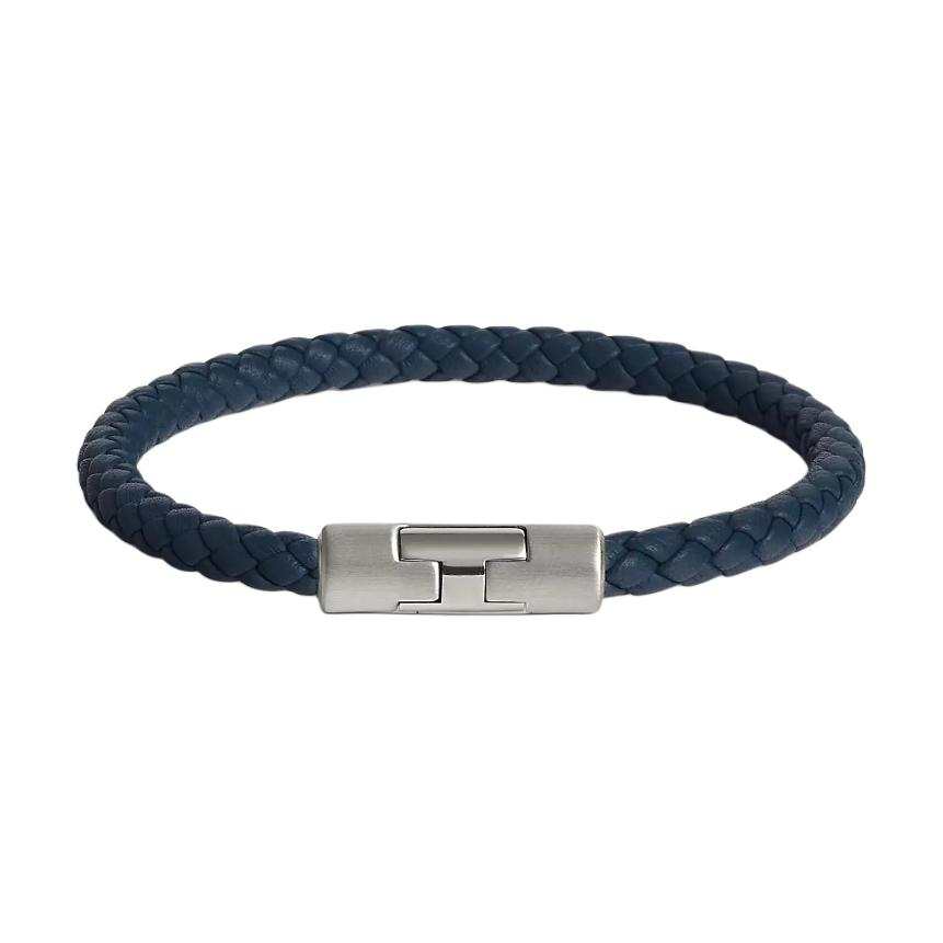 HERMES HERMES Puzzle H Bangles Men's Navy