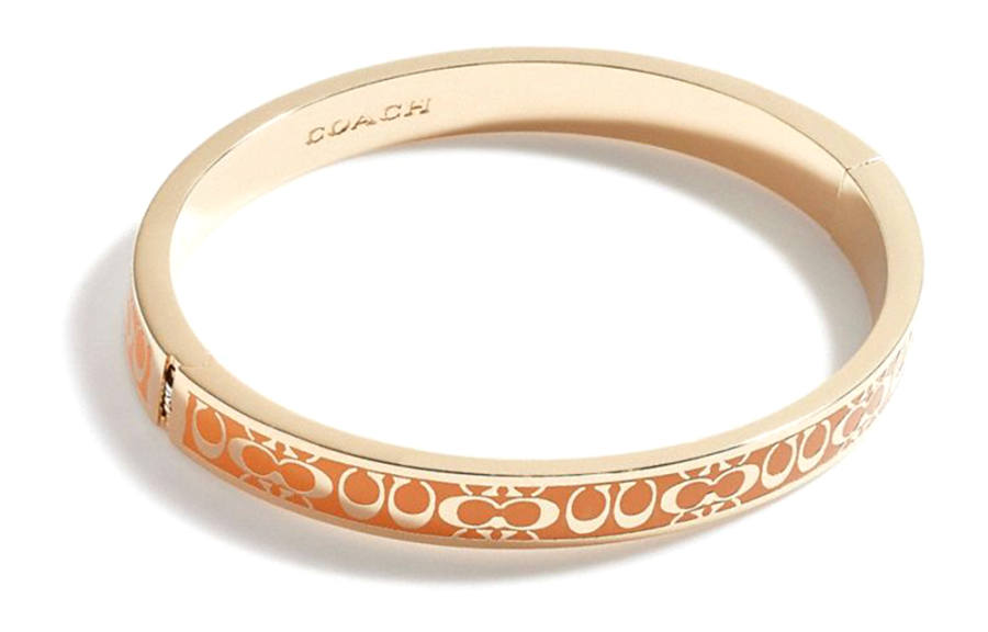 COACH COACH Brass Bangles Women's Gold/Yellow