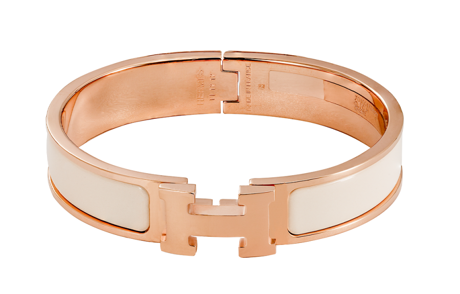 HERMES HERMES Clic H Enamel Bangles Unisex