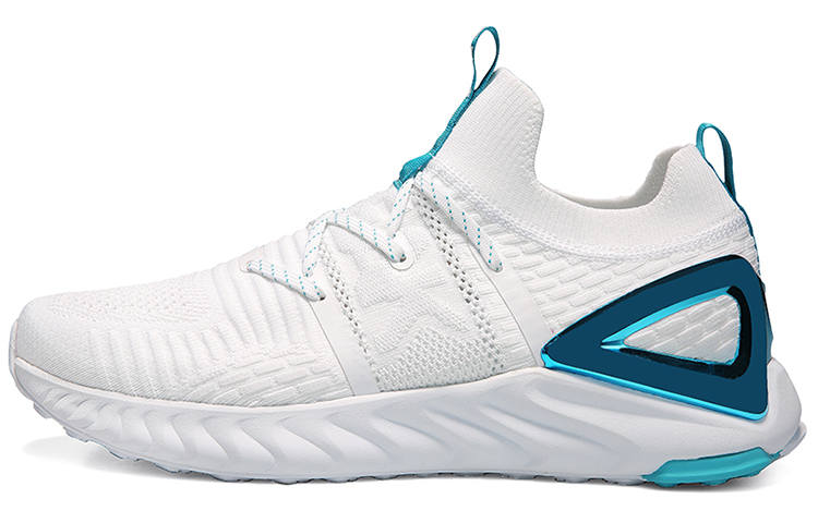 PEAK Tai Ji1.0 Plus Fabric Comfortable Slip Resistant Abrasion Resistant Low top Sports Casual Shoes Men's White Blue