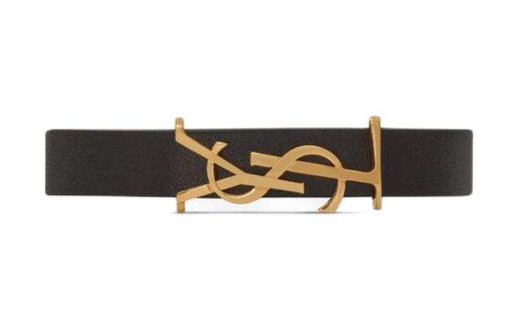 SAINT LAURENT SAINT LAURENT Cassandre Logo Plaque Bracelet