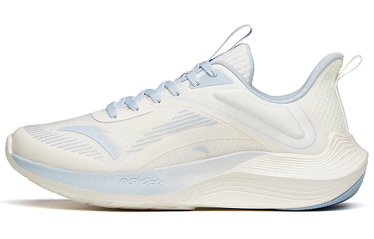 Anta DuCi1 Comfortable Cushioning Slip Resistant Abrasion Resistant Low top Running Shoes Women's White Blue