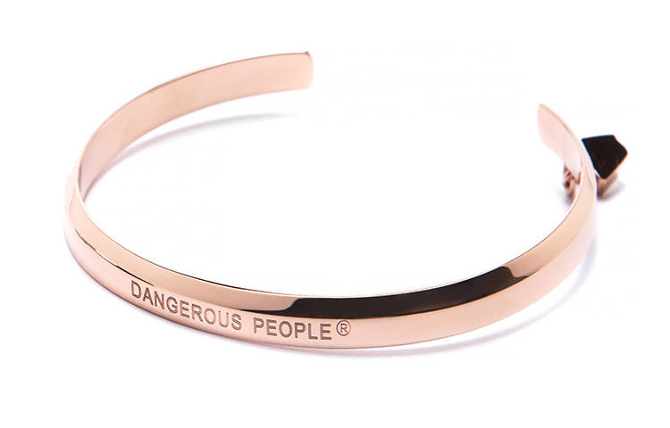 DANGEROUSPEOPLE Bangles Unisex Rose Gold