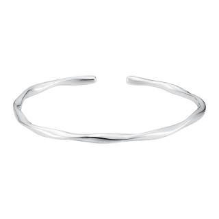 Shunqin Silver Building S999 Fine Silver Sterling Silver Bangle Women's
