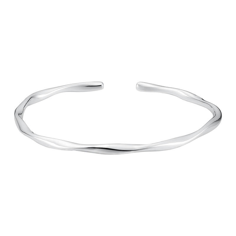 Shunqin Silver Building S999 Fine Silver Sterling Silver Bangle Women's