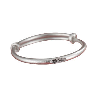 Shunqin Silver Building 999 Fine Silver Material Bangles Women's