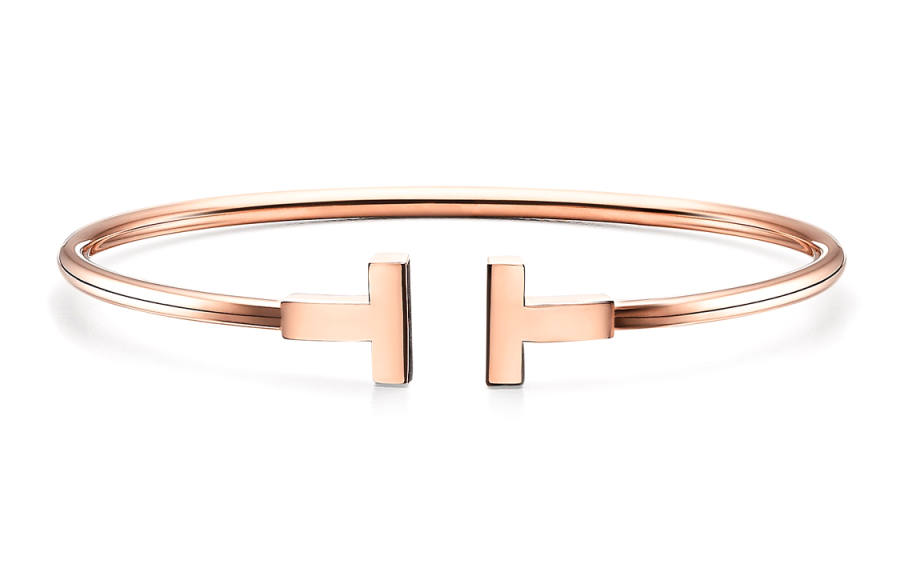 TIFFANY & CO. T 18K Rose Gold Bracelets Women's Rose Gold