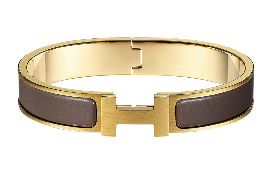 HERMES HERMES Clic HH Bangles Women's Gold
