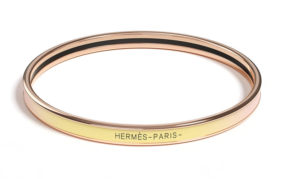HERMES HERMES Bangles Women's Yellow/Pink