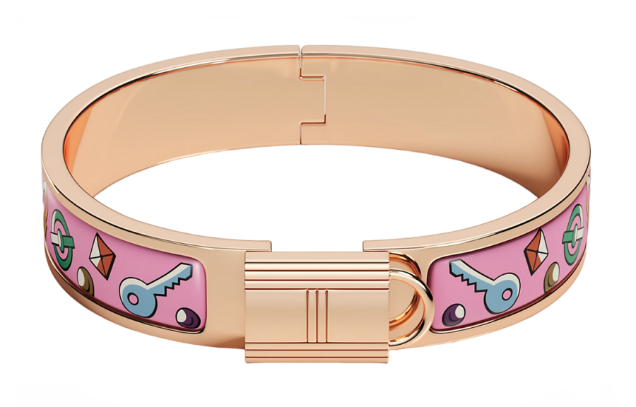 HERMES HERMES Cadenas Bangles Women's Rose Gold