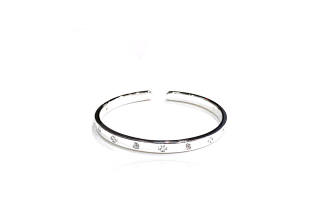 GIFU S999 Fine Silver Bangles Women's Silver