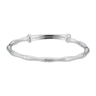 Shunqin Silver Building S999 Fine Silver Sterling Silver Bangle Women's Sterling Silver Smooth Finish Silver Natural
