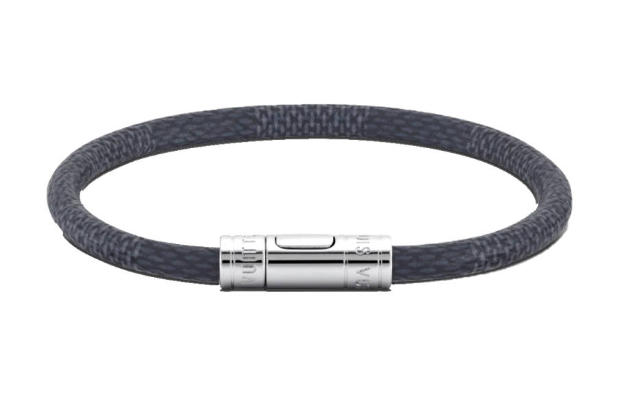 LOUIS VUITTON LOUIS VUITTON KEEP IT Canvas Metal Bangles Unisex Black