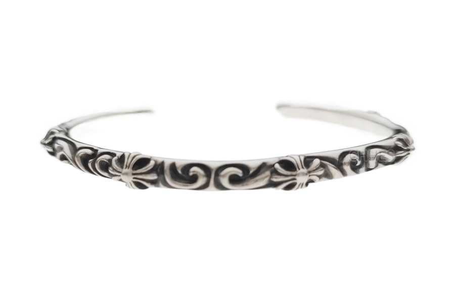 Chrome Hearts Chrome Hearts 925 Sterling Silver Bangles Unisex Silver