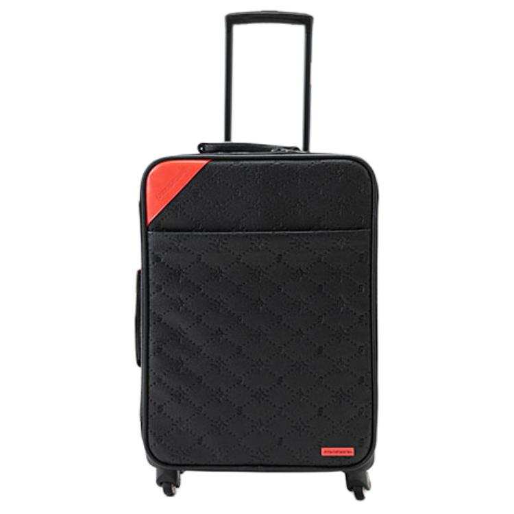 SPRAYGROUND Artificial Leather Travel Bag, Suitcase, Luggage 20 Inch Unisex Black
