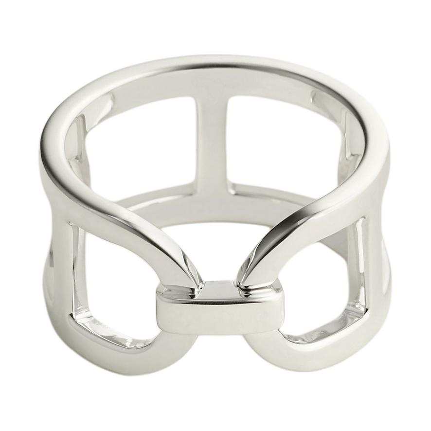HERMES HERMES Chaine D'Ancre 925 Sterling Silver Rings Unisex Silver