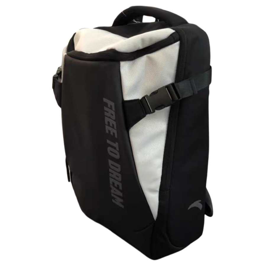 ANTA Anta Fabric Backpack Unisex Basic Black & Engraved Gray