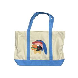 Vandy The Pink Canvas Handbag Regular Unisex Blue White