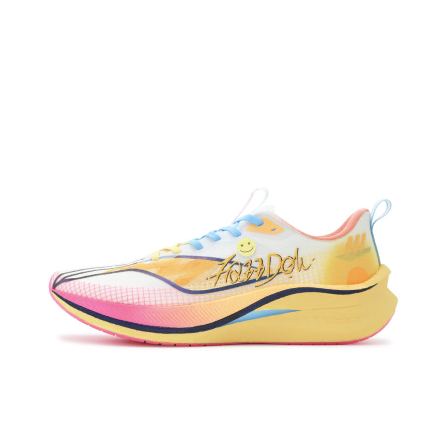 Li-Ning Li Ning Red Hare 7 Pro Low top Running Shoes Men's White Orange Blue