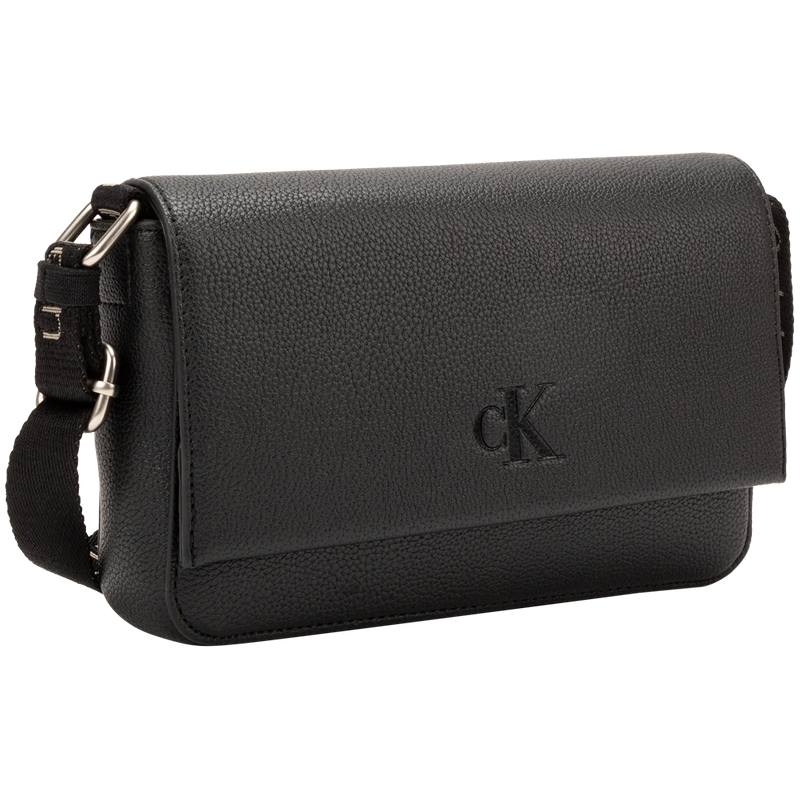 CALVIN KLEIN Blended Material Shoulder Bag Small Women's Space Black