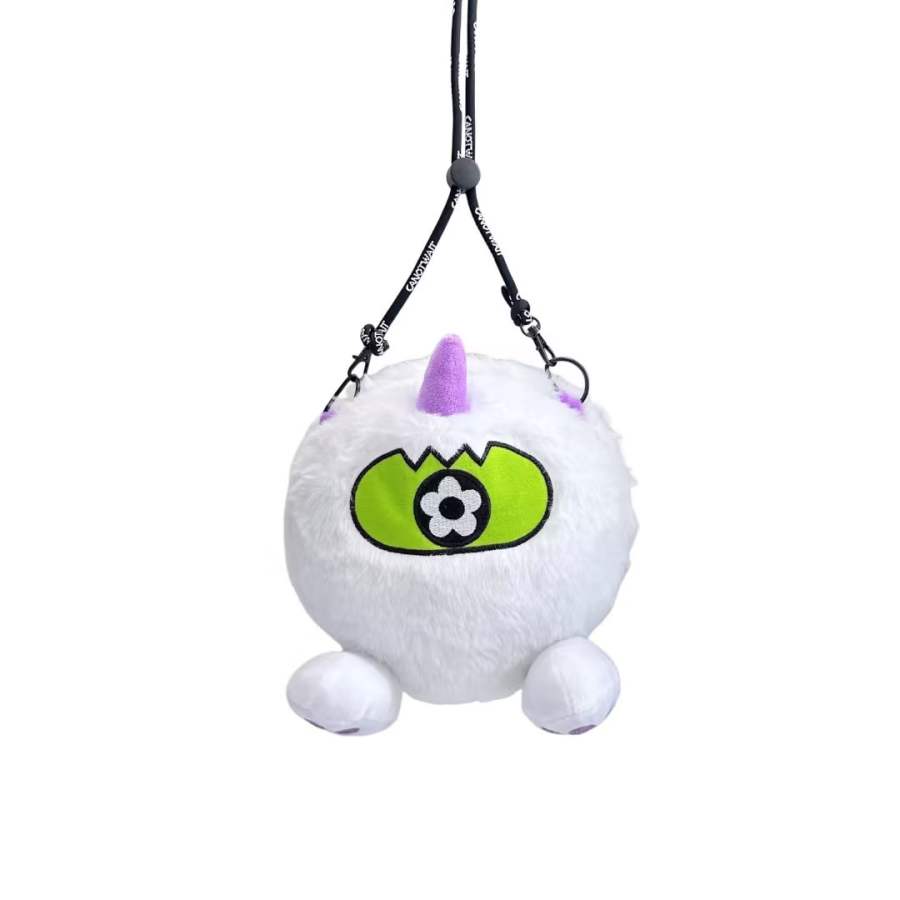 Vandy The Pink CANOTWAIT Collaboration Plush Crossbody Bag Regular Unisex White
