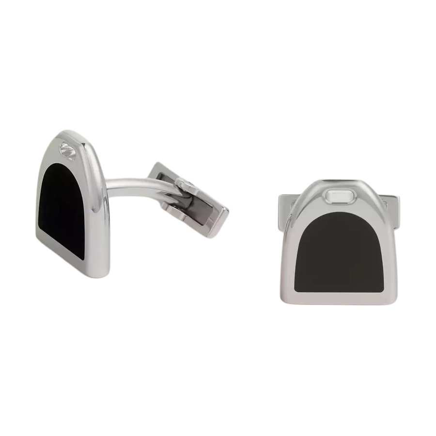 HERMES HERMES Metal Cufflinks Men's Silver
