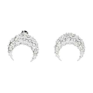 Marine Serre Moon Embellished Single Earring