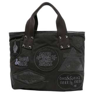 Sacai Cotton With Nylon Tote Bag, Shopping Bag, Handbag Medium Women's Black