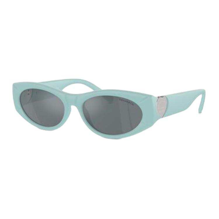 TIFFANY & CO. Oval Sunglasses Women's Cyan