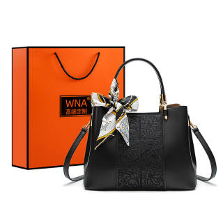 WEINIAO Synthetic Leather Handbag, Crossbody Bag Medium Women's Black/Apricot/Red/Blue
