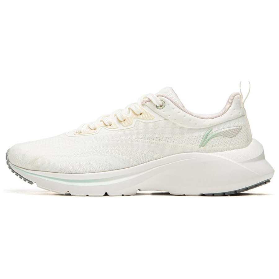 Li-Ning Li Ning YunQue Comfortable And Breathable Cushioning, Wear Resistant Low top Casual Running Shoes Women's White