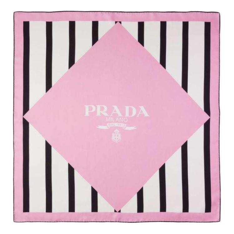 PRADA PRADA Logo-print Scarf