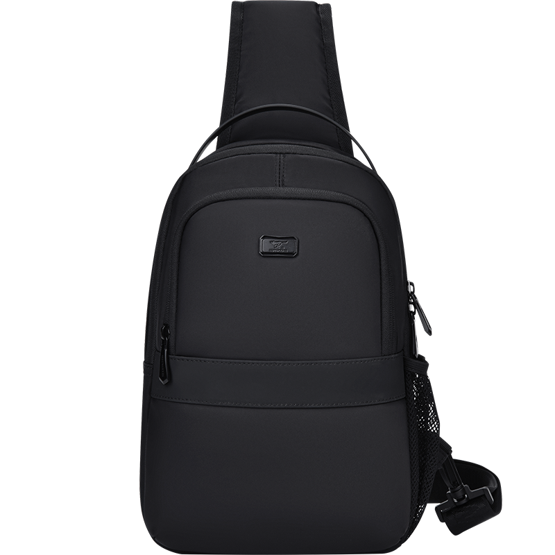 SEPTWOLVES Fabric Sling Bag, Crossbody Bag, Shoulder Bag Regular Men's Black