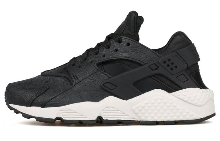 Nike Nike Air Huarache Run Premium Black/Black Light Bone Women's