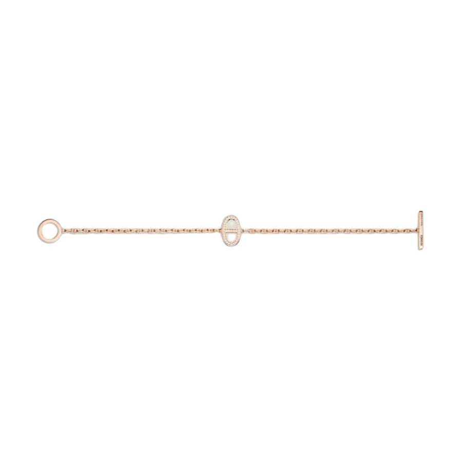 HERMES 18K Rose Gold Bracelets Women's Pink Gold