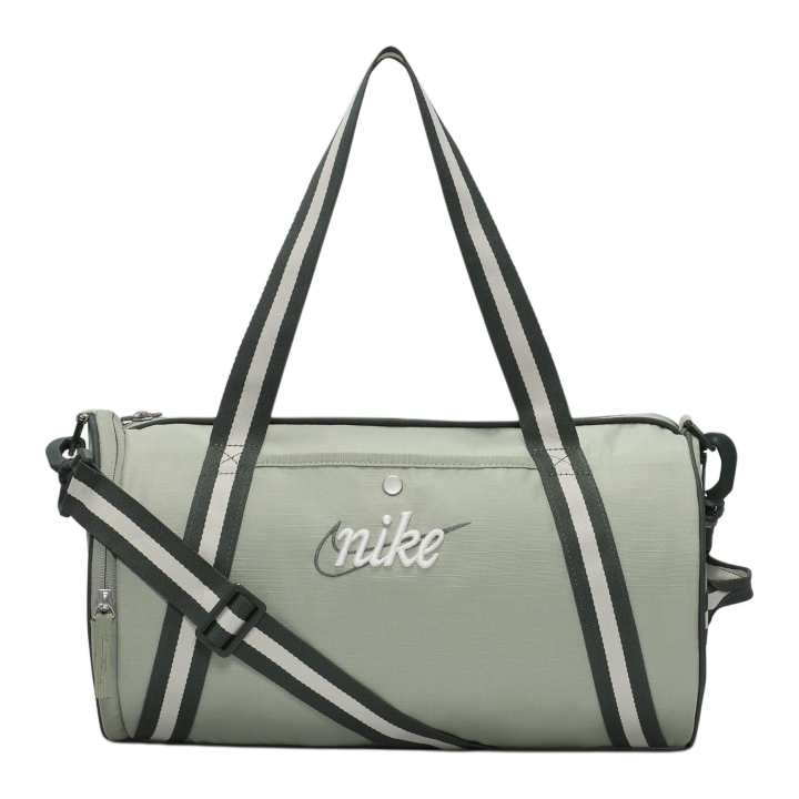 Nike Nike Recycled Polyester Travel Bag Gym Bag Unisex Retro Green With White Mountain Top