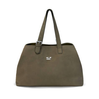 Crying Center Pu One Shoulder Handbag Unisex Brown Tea Brown