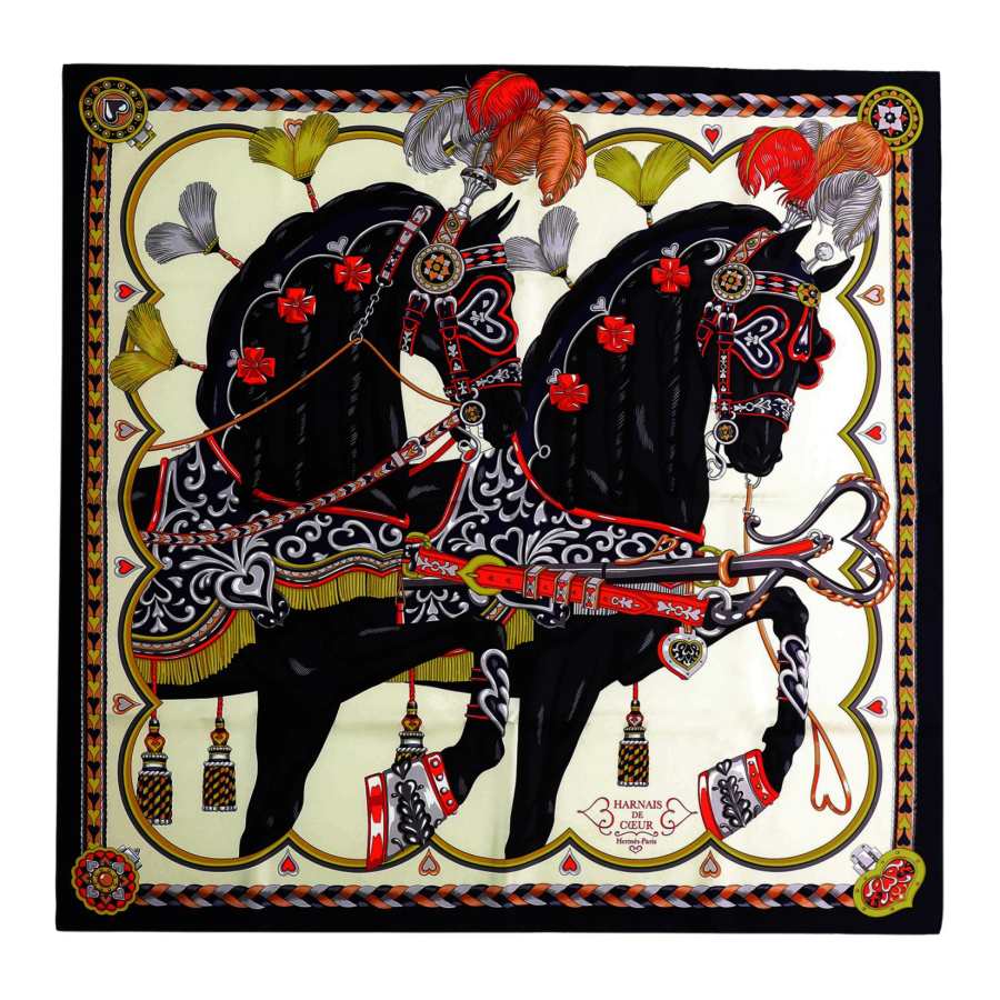 HERMES HERMES Mulberry Silk Scarves Women's Multicolor