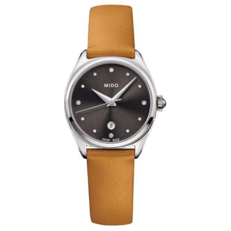 MIDO Brunate Collection Elegant Long Lasting Genuine Diamond Women's Wrist Watch Quartz Movement