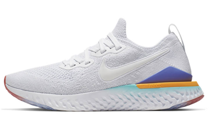Nike Nike Epic React Flyknit 2 White Hyper Jade Ember Glow Women's