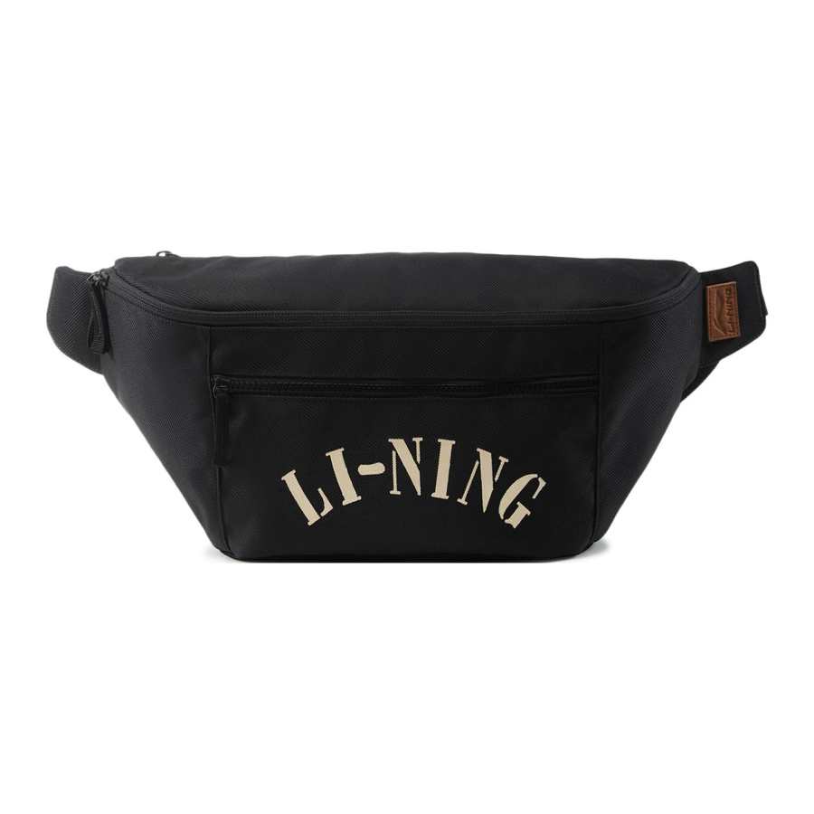 Li-Ning Li Ning Polyester Fanny Pack Regular Unisex Basic Black
