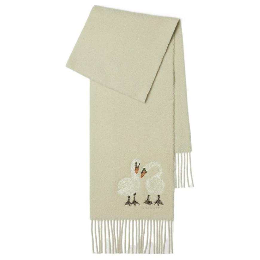 Burberry Swan Embroidery Scarf