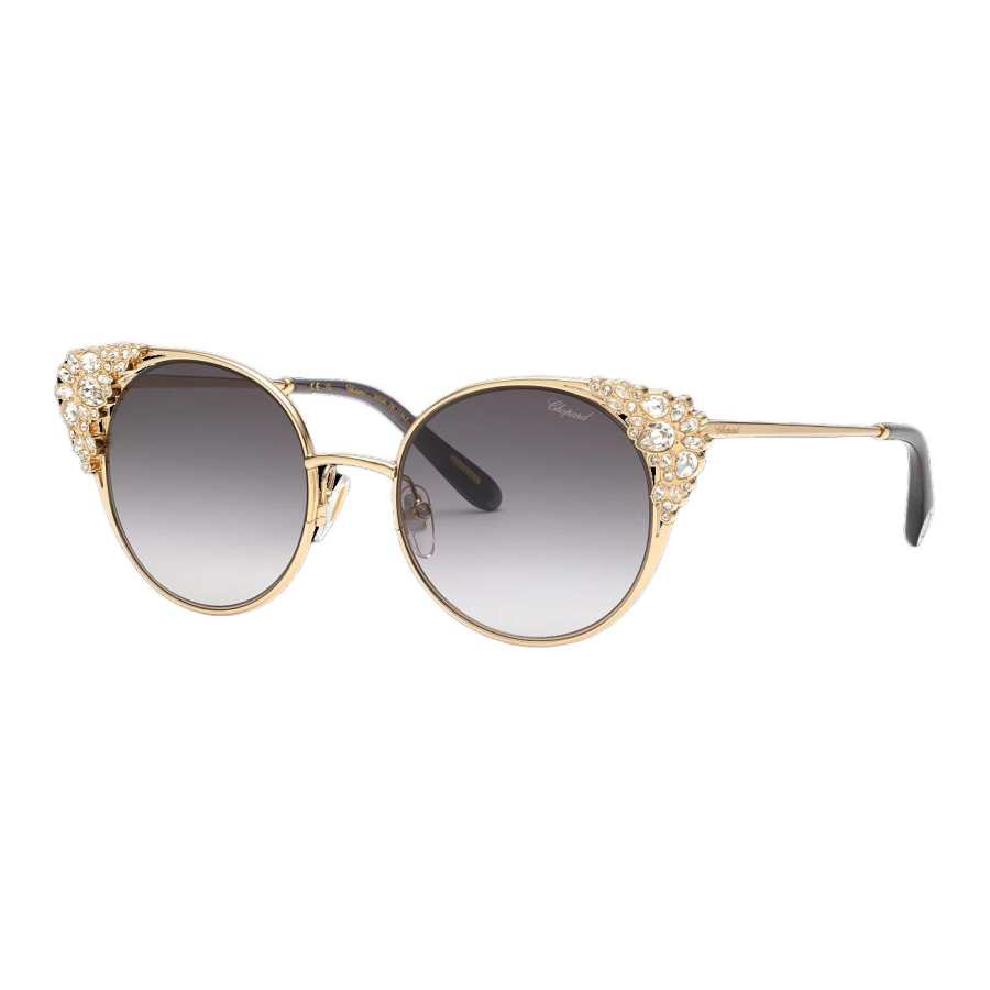 Chopard Chopard crystal-embellished round sunglasses