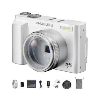 CHUBU DC 101L AF White Digital Cameras Students Campus Entry Level Vlog Selfie 4K HD High Pixel