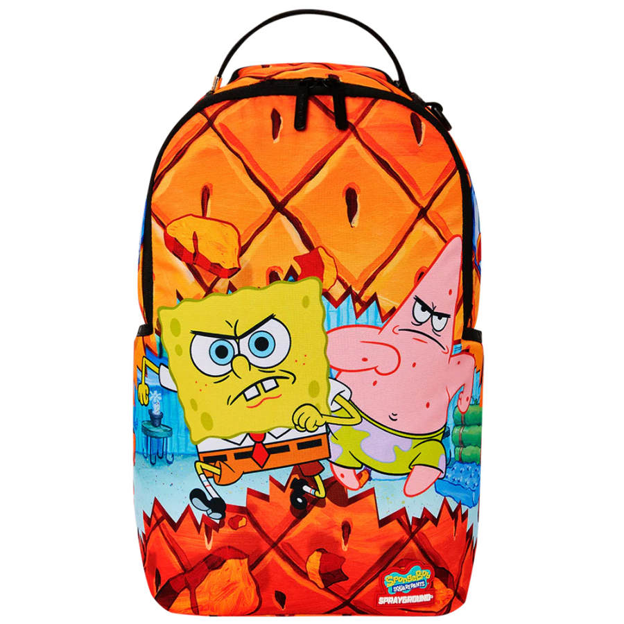 SPRAYGROUND SPRAYGROUND SpongeBob, Collaboration PVC Backpack Unisex Orange