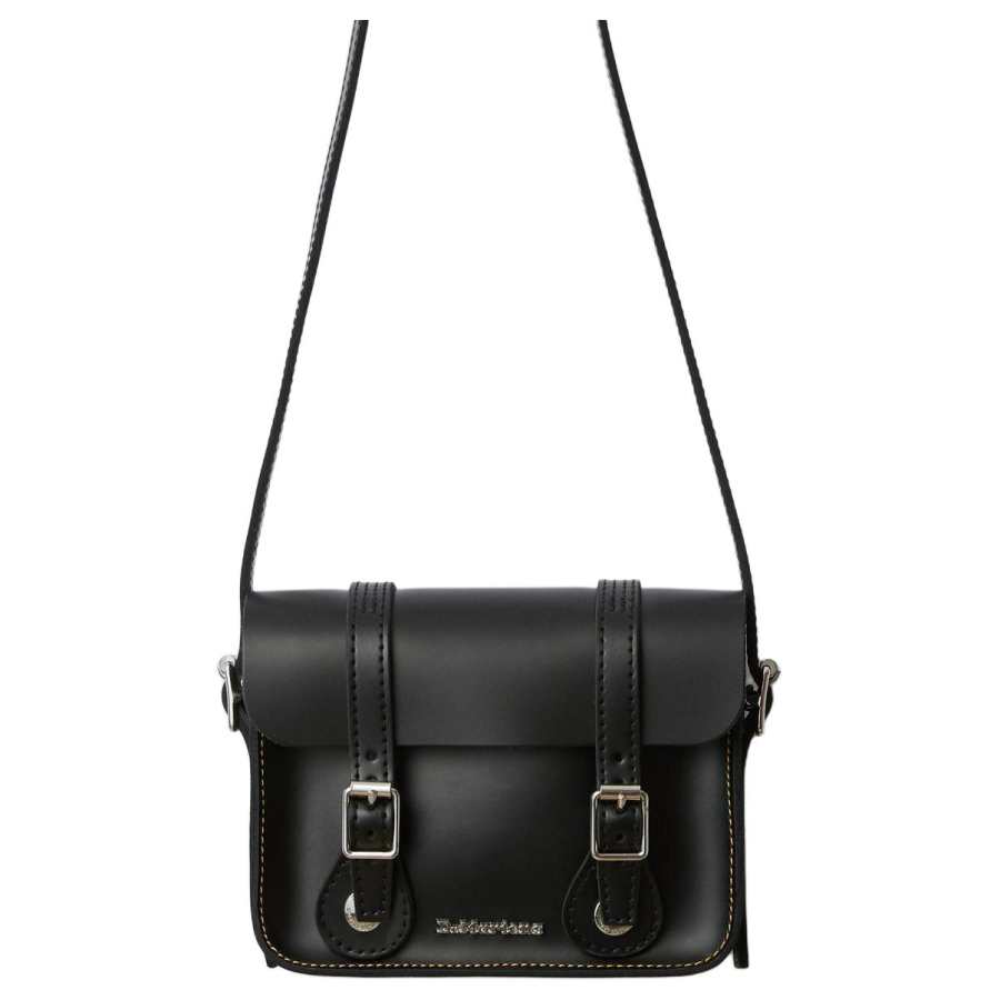 Dr.Martens Smooth Leather Crossbody Bag, Shoulder Bag Mini Unisex Black