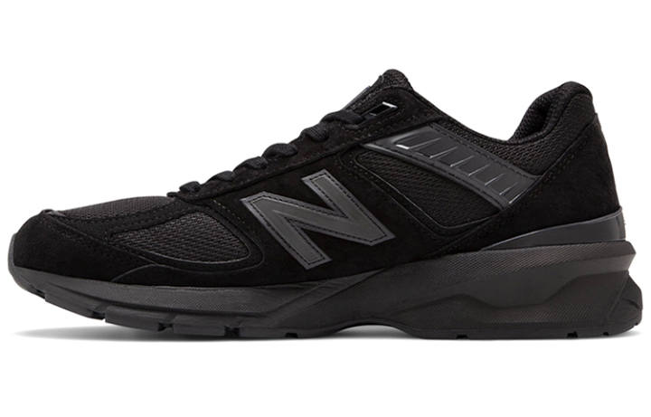 New Balance New Balance NB 990 V5 Comfortable Fabric Cushioning Low top Running Shoes Men's Black D Width