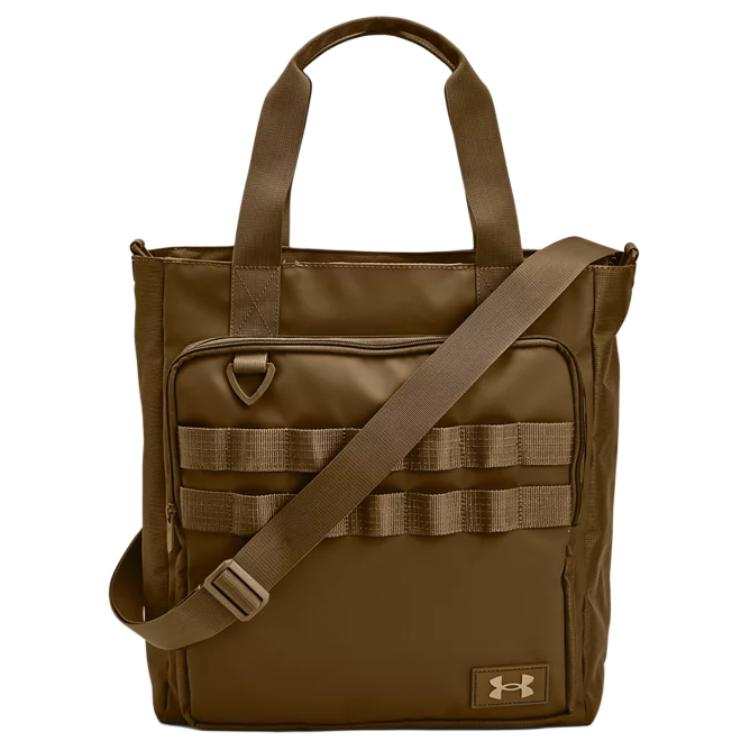Under Armour Polyester Tote Bag, Shopping Bag, Shoulder Bag, Crossbody Bag, Handbag Unisex Camel